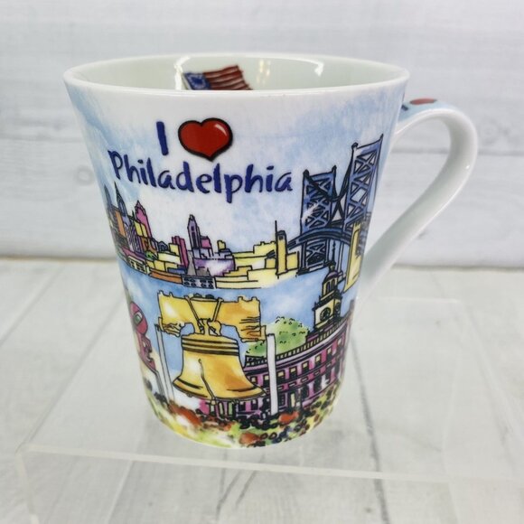 The Postcard Factory I LOVE PHILADELPHIA City of Brotherly Love Graphic Mug Cup - Picture 5 of 13